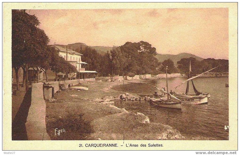 CPA CARQUEIRANNE L´anse Des Salettes - Carqueiranne