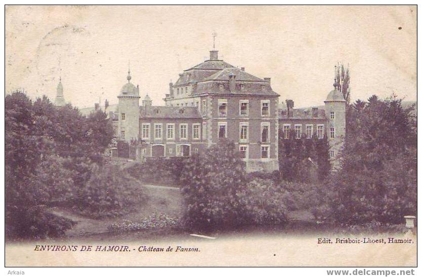 HAMOIR = Environ = Château De Fanson (Brisbois-Lhoest)  1906 - Hamoir