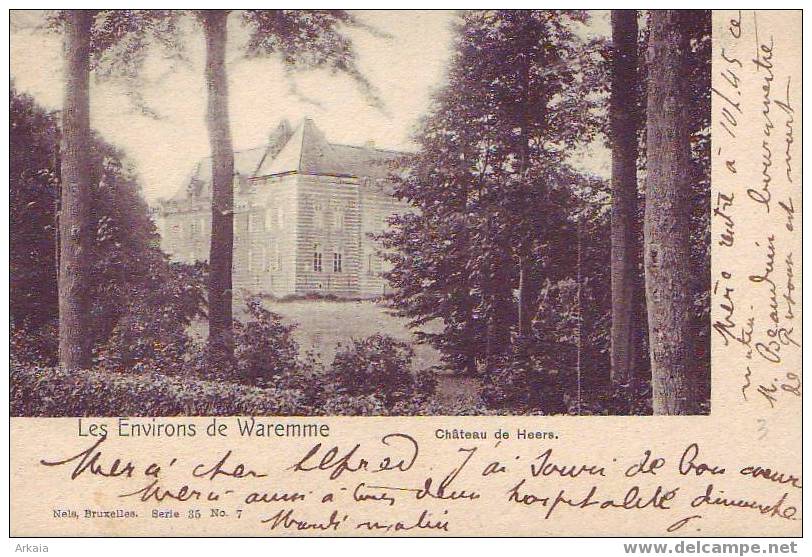 HEERS = Environs De Waremme = Le Château  (Nels  S.35   N° 7)  1904 - Heers