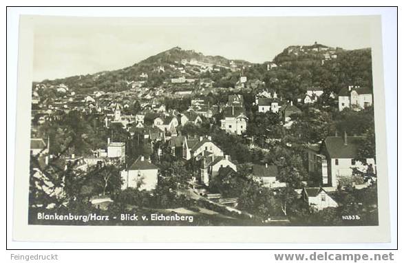 D 2905 - (Saalfeld Rudolstadt) Blankenburg / Harz. Blick V. Eichenberg - Bad Blankenburg