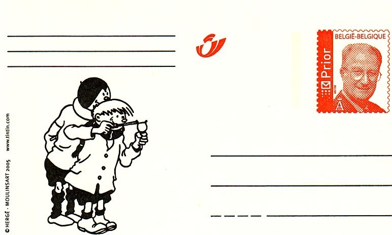 HERGE - Carte Postale "Quick & Flupke" Pour La Poste Belge - Tarjetas Postales