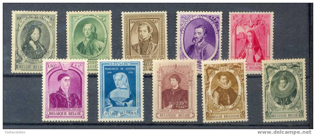 Belgie Ocb Nr : 573 - 582 * Met Scharnier (zie Scan) - Unused Stamps