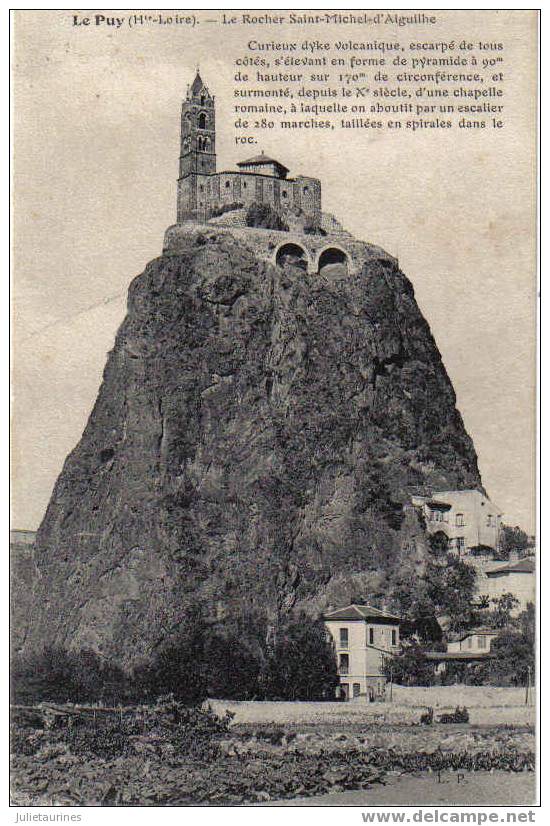 Le Puy Le Rocher Saint Michel D´aiguilhe Cpa Bon état - Le Puy En Velay