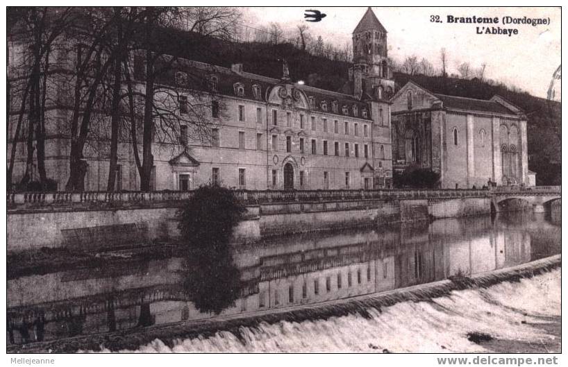 Cpa Brantome (24, Dordogne) Abbaye, 1929 - Brantome