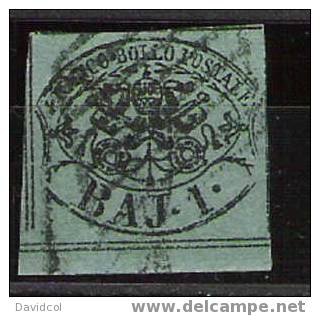 Q528.-.ROMAN STATES.-  1852  / 1868 .-  SCOTT # 7, 22  .-  USED STAMPS .SCV: US$ 52 ++ - SEE SCAN PLEASE. - Papal States