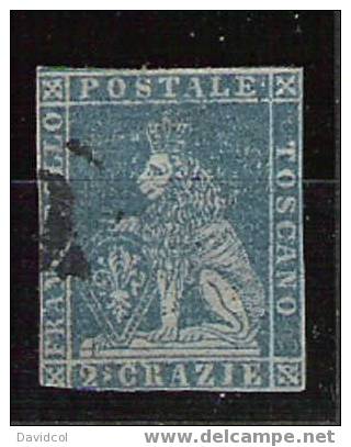 Q249. TUSCANY - 1857 - SCOTT # 13 - USED. SCV : US$ 87.00 . SEE SCAN PLEASE. - Toskana