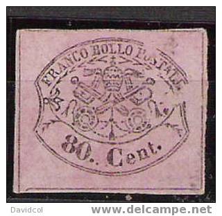 Q257. ROMAN STATES - 1867 - SCOTT # 18 - MINT. SCV: US$ 150.00 .SEE SCAN PLEASE. - Papal States