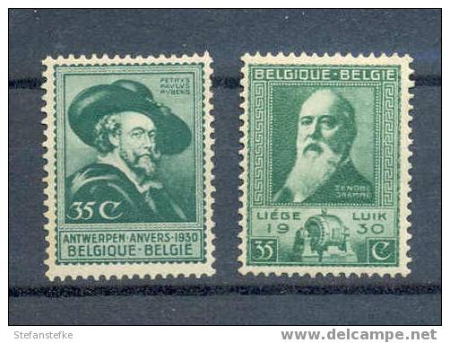 Belgie Ocb Nr : 299 - 300 * Met Scharnier (zie Scan) - Unused Stamps