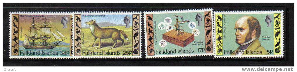 325 Falkland Islands, The Voyage Of Darwin YT 344/7 - Natur
