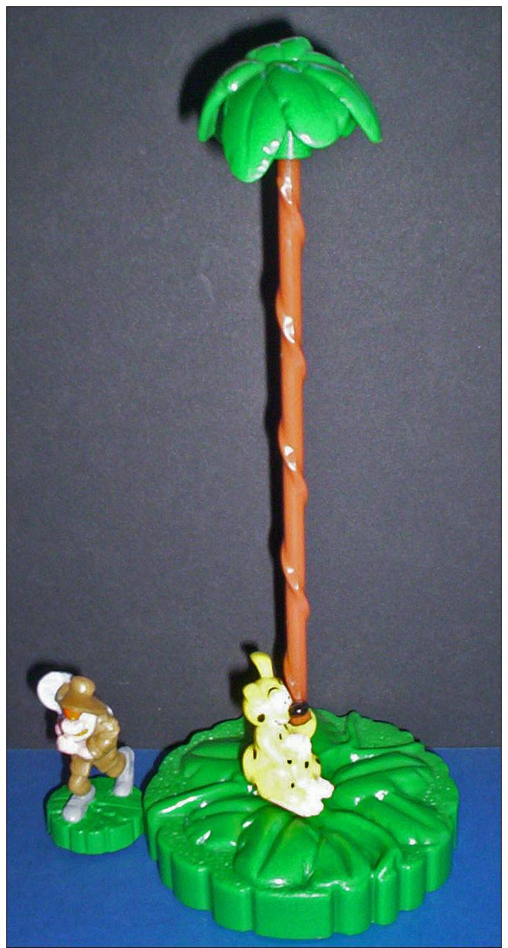 LE MARSUPILAMI ET LE CHASSEUR, FIGURINE A MECANISME - Little Figures - Plastic