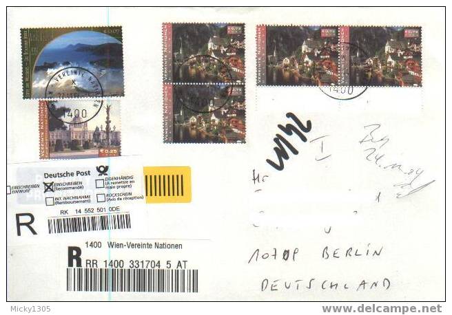 UNO Wien - Umschlag Echt Gelaufen / Iover Used (3469) ## - Briefe U. Dokumente