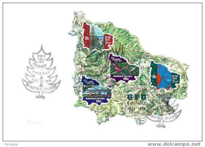 Norfolk Island-1974 UPU  MS FDC - Other & Unclassified