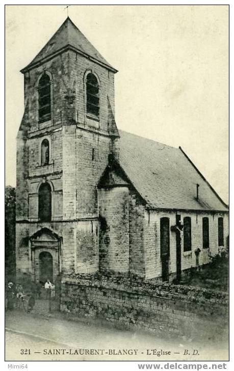 D.62. SAINT - LAURENT-BLANGY - L'EGLISE . - Saint Laurent Blangy