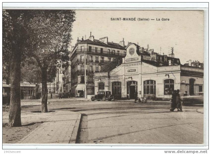 C 1415 - SAINT MANDE - La Gare - Belle CPA Animée - Trés Rare - - Saint Mande