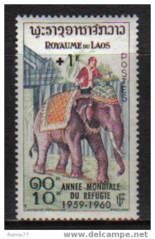 D322 - LAOS , 10k  N. 70  *** - Eléphants