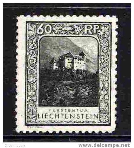 LIECHTENSTEIN 1930 Y&T 103 "60 R. GRIS - VERT" NEUF XX TTB - Neufs