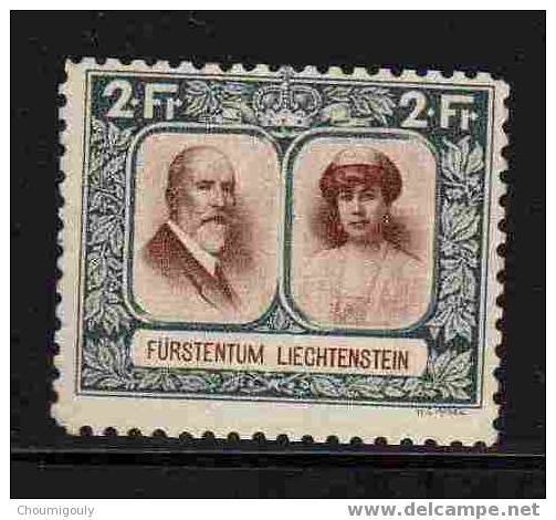 LIECHTENSTEIN 1930 Y&T 107 "2 F VERT-GRIS ET  BRUN-ROUGE" NEUF XX TTB - Unused Stamps