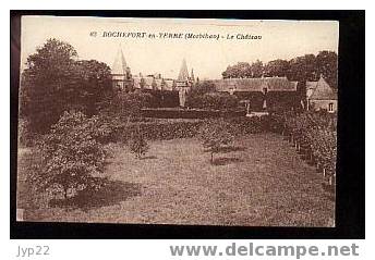 Jolie CP Ancienne Morbihan 56 Rochefort En Terre Le Château - Pas écrite - Vue D'un Verger - Rochefort En Terre