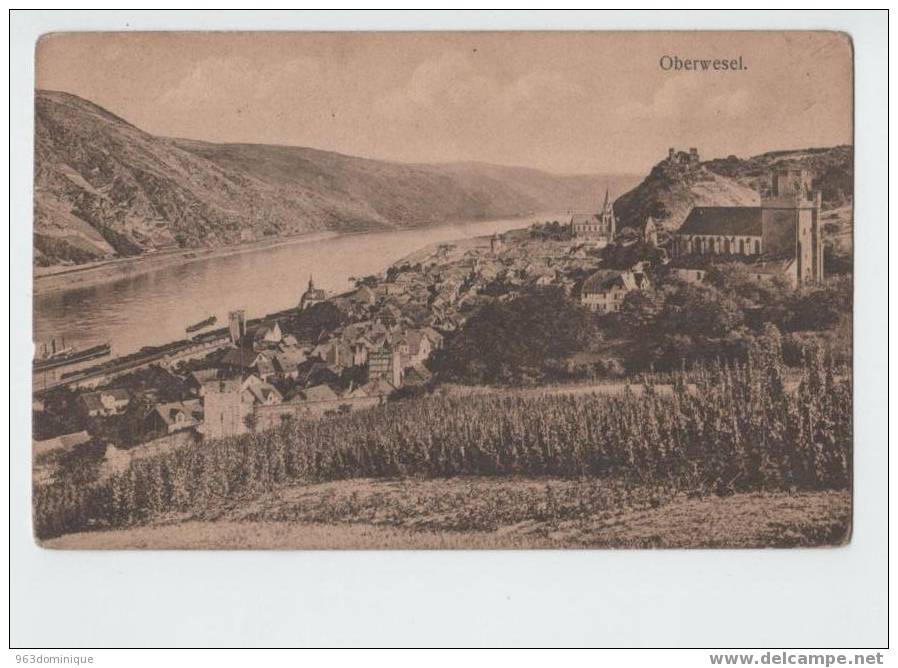 Oberwesel 1921 Panorama - Oberwesel