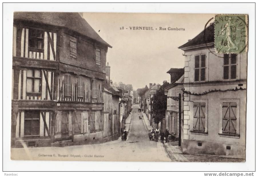 CPA --27----Verneuil-----RUE   GAMBETTA - Verneuil-sur-Avre