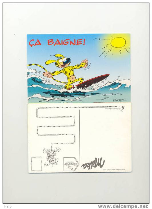 Série De 7 Cartes Du "Marsupilami En Vacances - Chocolat "Côte D'Or " - Milka - Bandes Dessinées