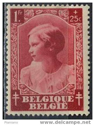 PIA - BEL - 1937 - Au Profit Des Oeuvres Antituberculeuses - (Yv 463) - Nuevos