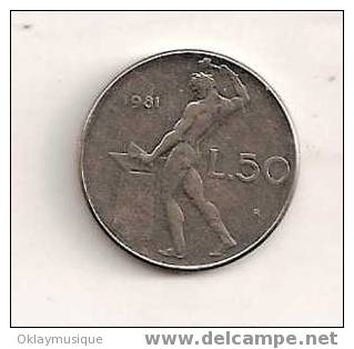 Piéce D'italie 50 Lires - 1 Lira