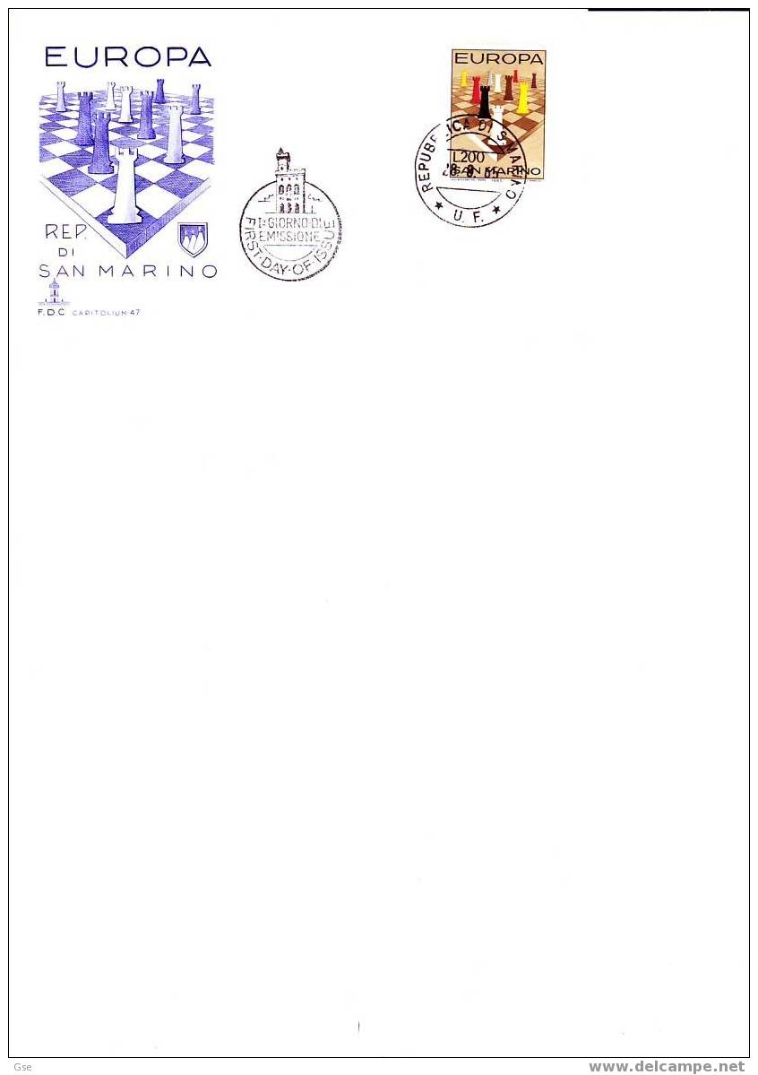 S. MARINO 1965 - FDC - Yvert  654 - Europa - 1965