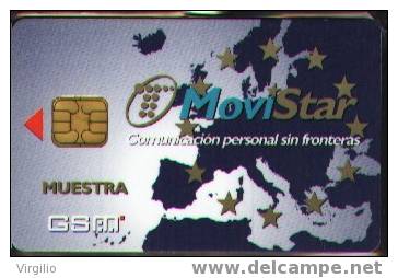 GSM Movistar "MUESTRA Europa Map" *RRR* Muster - Airtel