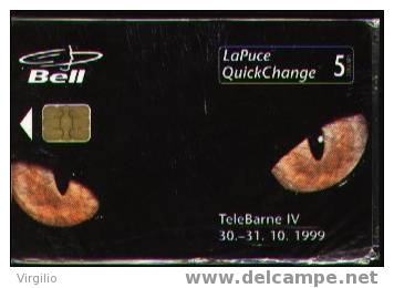 Canada. Fauna Black Panther Eyes Phonecard Fair Telebarna 1999.Animal - Canada