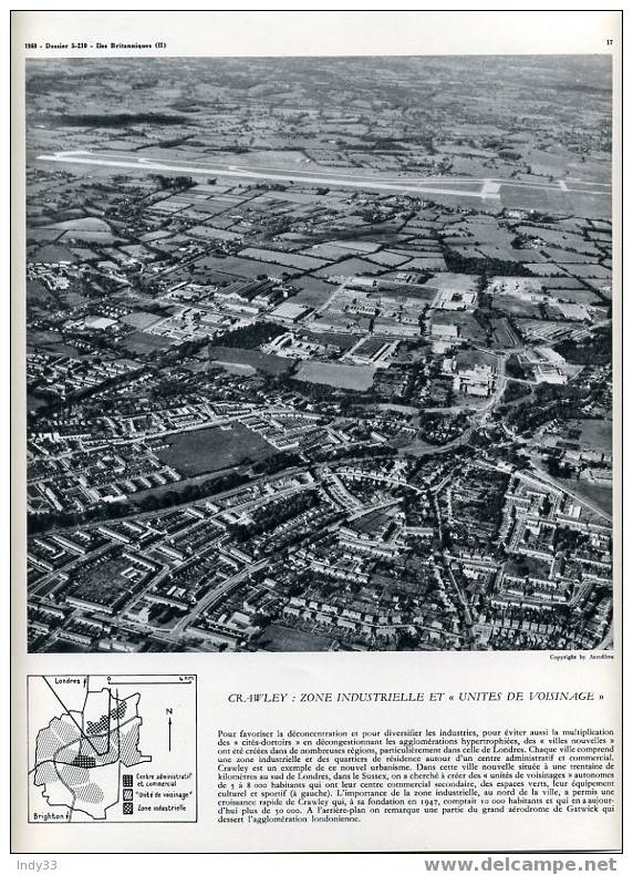 "CRAWLEY : ZONE INDUSTRIELLE ET UNITES DE VOISINAGE" - Sonstige & Ohne Zuordnung