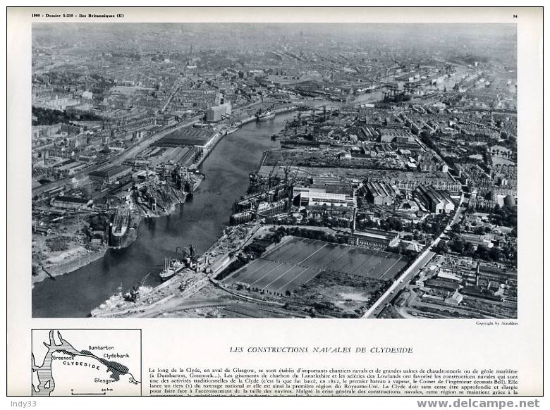 "LES CONSTRUCTION NAVALES DE CLYDESIDE". REPRO PHOTO . - Andere & Zonder Classificatie