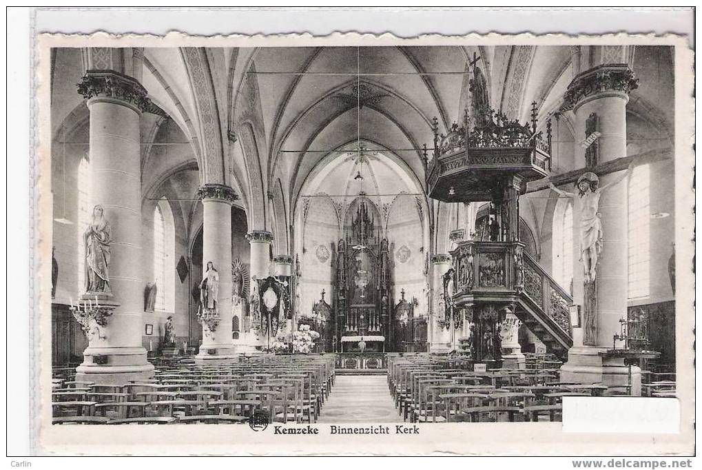 Kemzeke - Binnenzicht Kerk - Eglise - Stekene