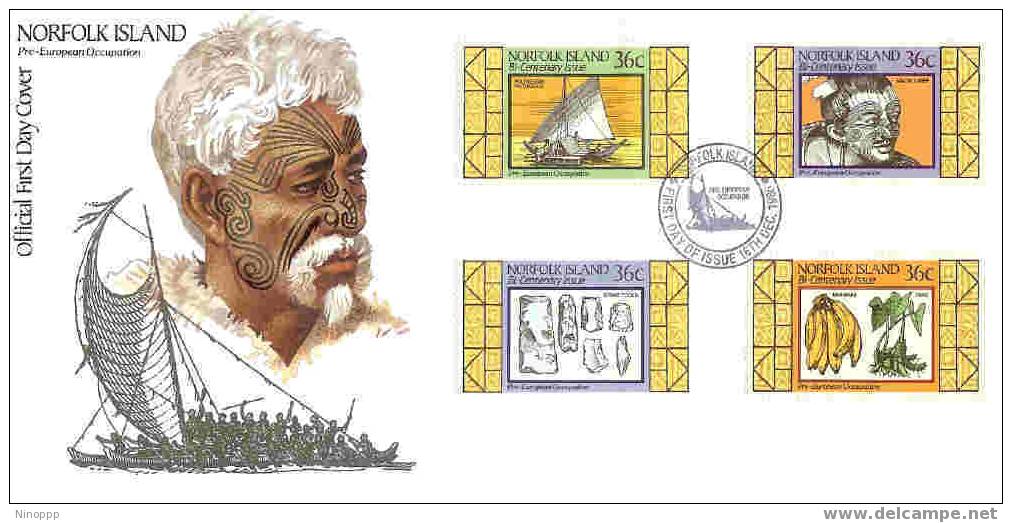 Norfolk-1986 Pre-European Occupation FDC - Norfolk Island