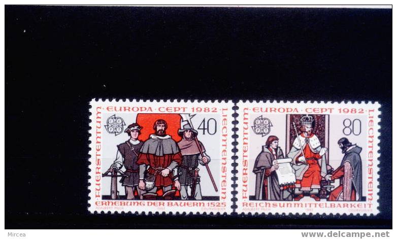 C5147 - Lichtenstein 1982 - Yv.no.732/3 Neufs** - 1982