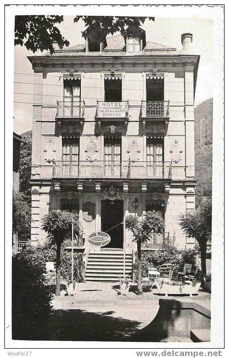 Cpsm Dentelé Noir Et Blanc BAGNERES DE LUCHON Hotel Merens - Autres & Non Classés