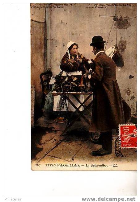 Marseille   Poissonniere 1913 - Old Professions