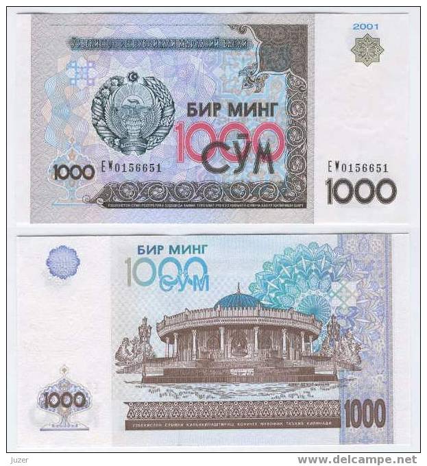 Uzbekistan: 1000 Sum (2001) UNC - Uzbekistan