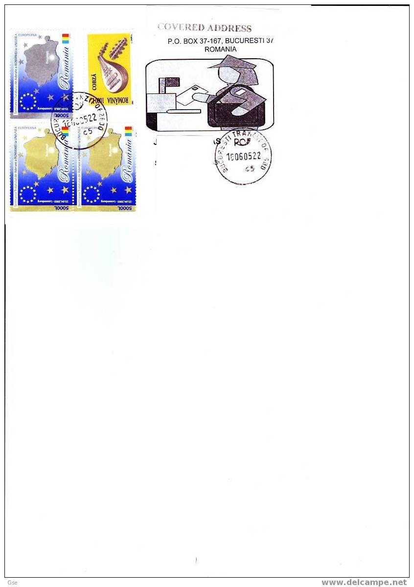 ROMANIA 2005 - Busta Per La Lituania - Europa - Poststempel (Marcophilie)