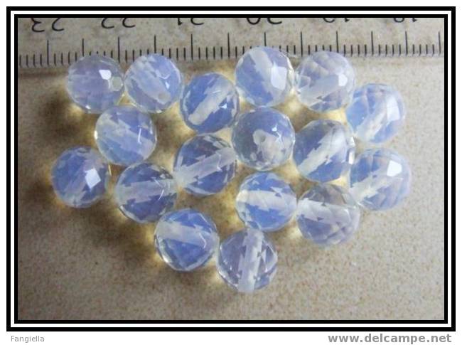 2 Perle En Opalite Facettées 8mm - Perle