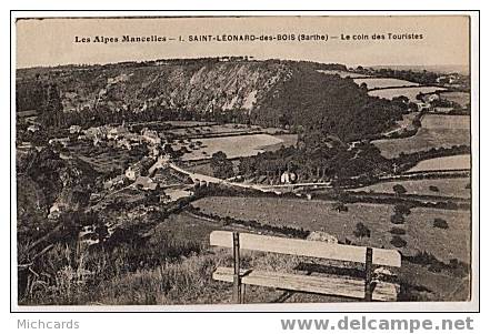 CPA 72 ST LEONARD DES BOIS - Le Coin Des Touristes - Saint Leonard Des Bois