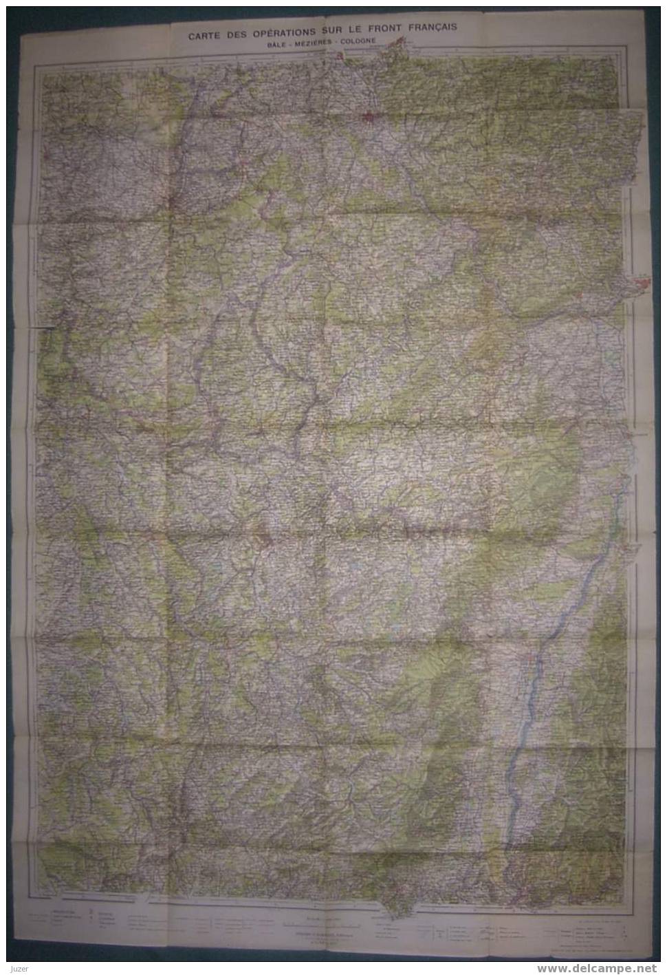 Special Assembling Plan: Franco - British Front - Topographical Maps