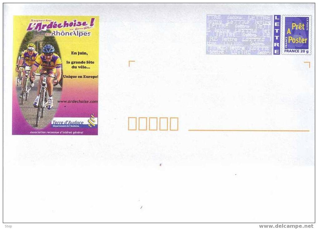 PAP ARDECHE : CYCLISME L'ARDECHOISE Avec Bernard VALLET - Prêts-à-poster:Overprinting/Blue Logo