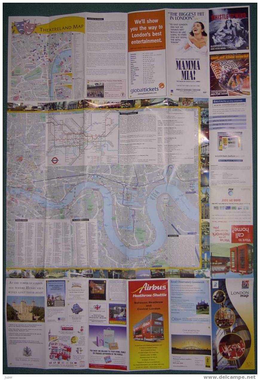 United Kingdom: Map Of London - Carte Topografiche