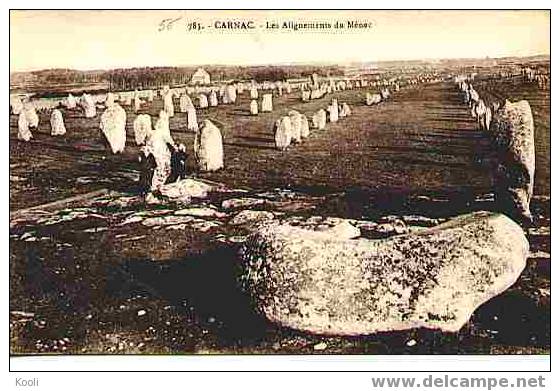 T608MEG-23 - BRETAGNE - CARNAC Alignements Du Ménec - Dolmen & Menhire