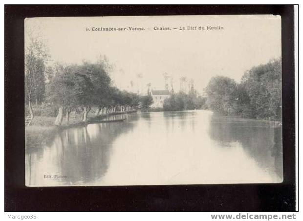 006494 Coulange Sur Yonne Le Bief Du Moulin édit.pichon  N° 9 Belle Carte - Coulanges Sur Yonne