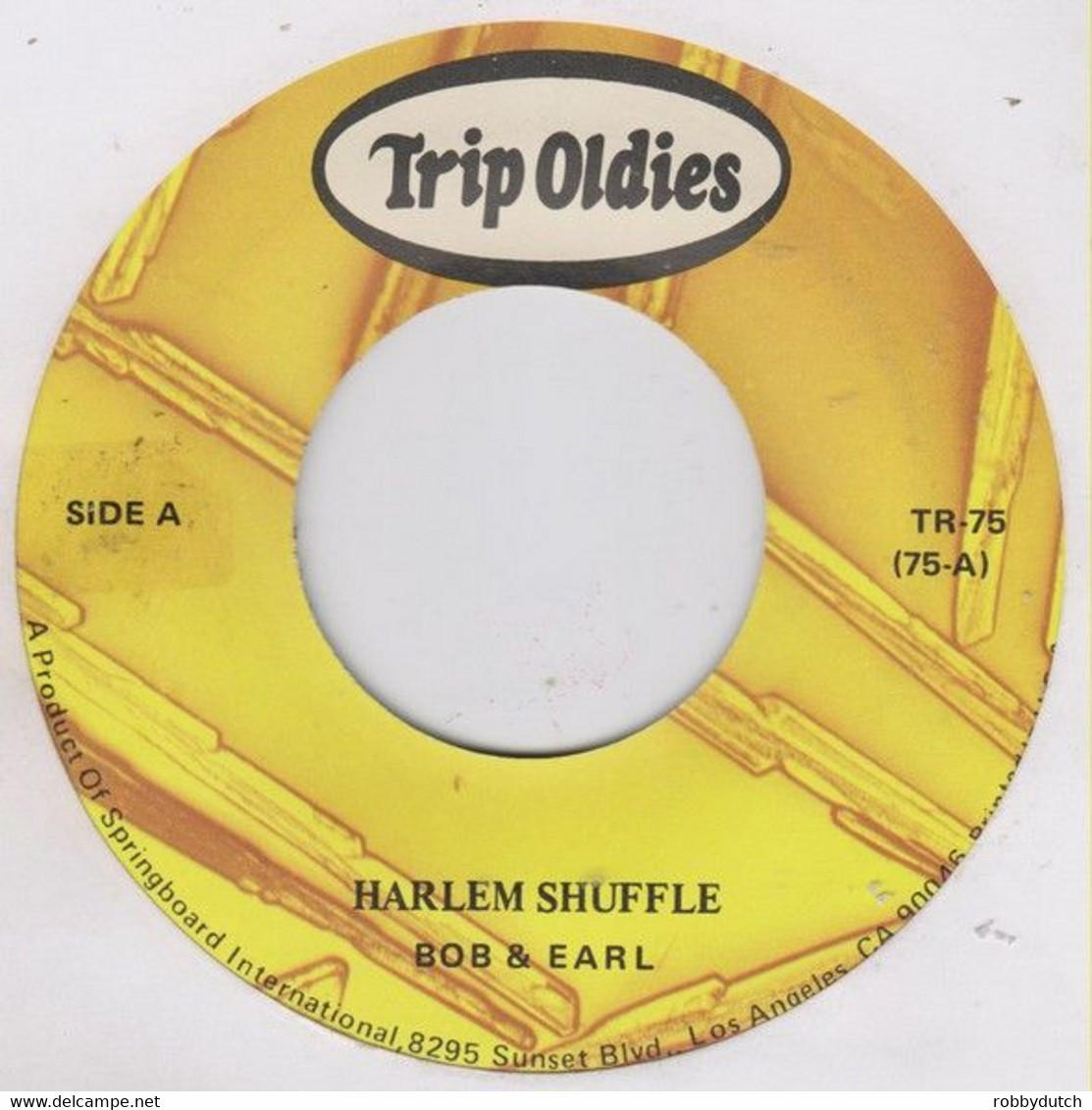 * 7" * BOB & EARL / GENE ALLISON - HARLEM SHUFFLE / YOU CAN MAKE IT IF YOU TRY - Disco, Pop