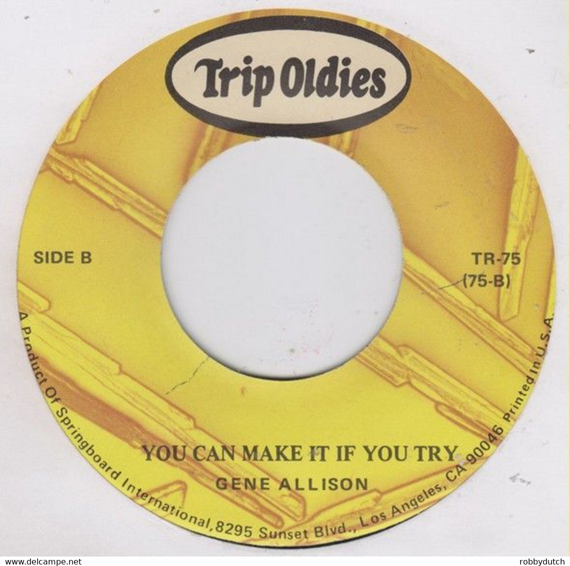 * 7" * BOB & EARL / GENE ALLISON - HARLEM SHUFFLE / YOU CAN MAKE IT IF YOU TRY - Disco, Pop