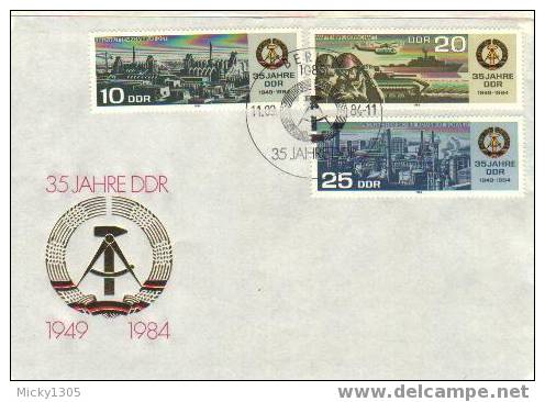 DDR / GDR - FDC Mi-Nr 2893/2895 (F324)- - 1981-1990