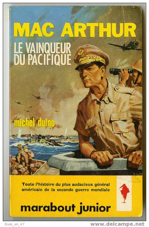 {39516} Michel Duino " Mac Arthur Le Vainqueur Du Pacifique "  Marabout Junior N° 160 . - Marabout Junior